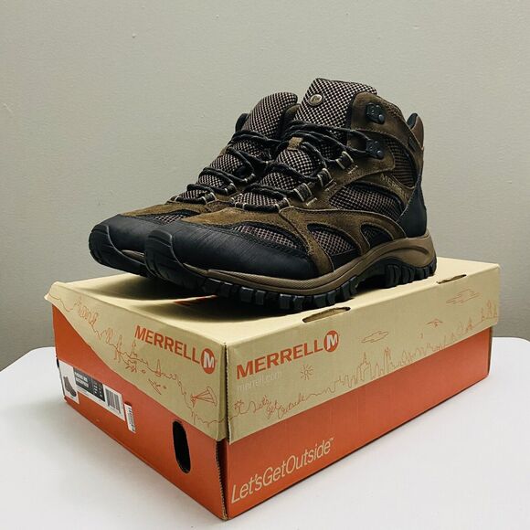MERRELL Phoenix Mid Waterproof Men\'s Hiking Outdoor Boots J39355 Choco Size 11.5 main image 5